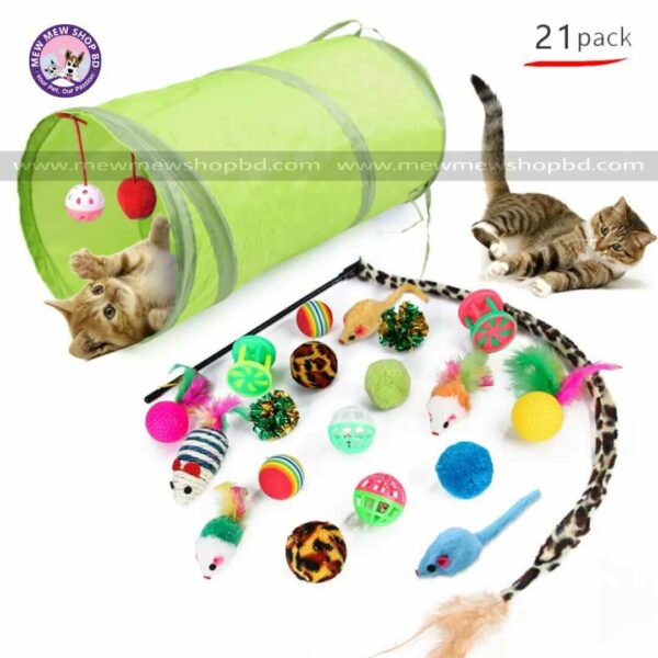 21 PCS Cat Toy Set