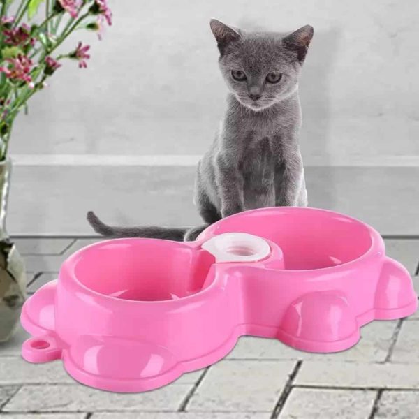 Double Pet Water Food Bowl