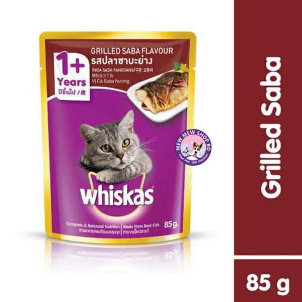 whiskas pouch grilled saba