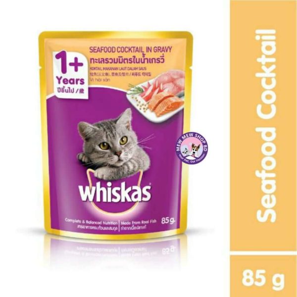 whiskas pouch seafood