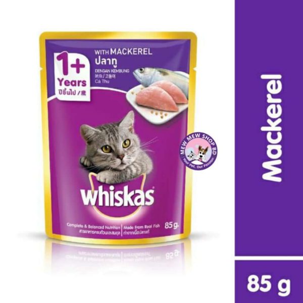 whiskas mackerel pouch