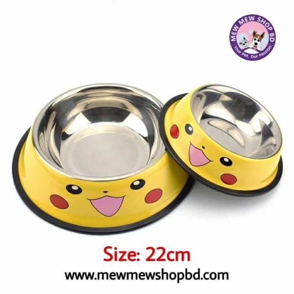 Pikachu cat & dog food bowl