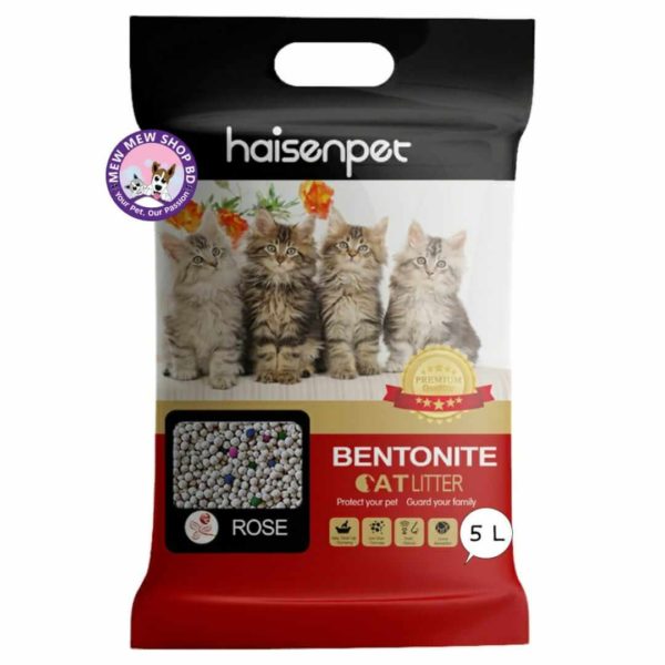 Haisenpet Bentonite Cat Litter 5L - Rose