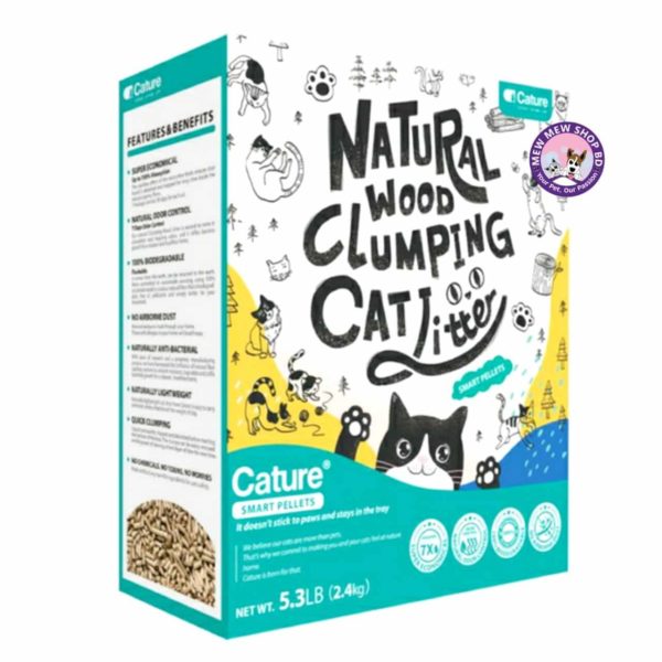 Cature Smart Pellets Natural Wood Clumping Cat Litter