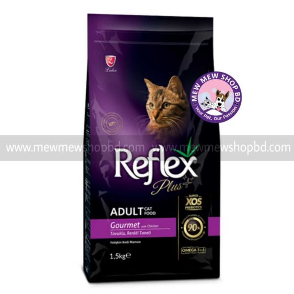 Reflex Plus Adult Cat Food Gourmet with Chicken