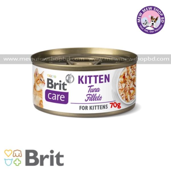 Brit Care Can Food Tuna Fillets For Kittens 70g