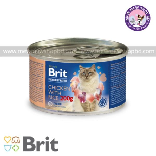 Brit Premium Cat Canned Food Chicken with Rice (200g)