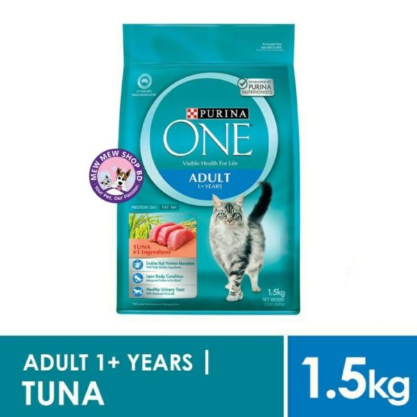 Purina One Adult Cat Food Tuna 1.5KG