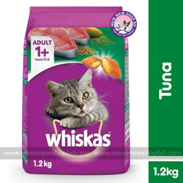 Whiskas Dry Cat Food Adult 1+ Tuna 1.2KG
