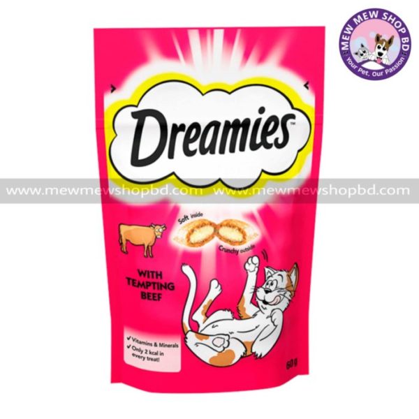 Dreamies Treats For Cat Tempting Beef (60g)