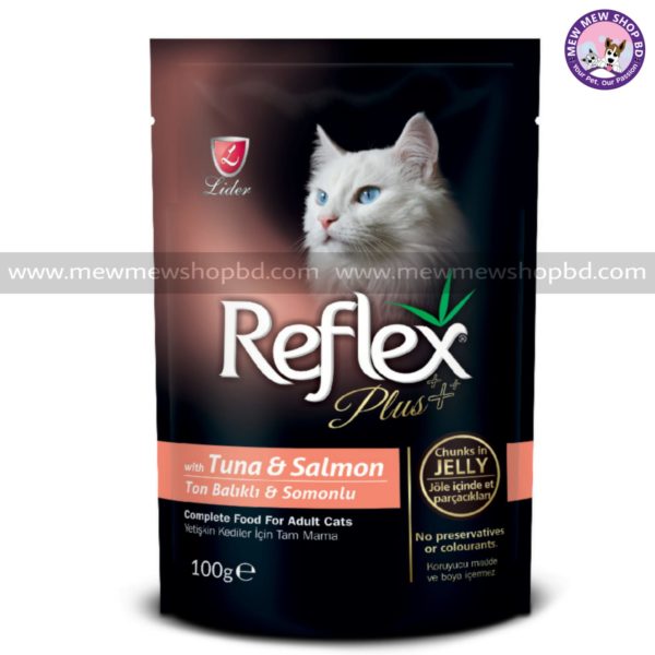 Reflex Plus Adult Cat Food Pouch Tuna & Salmon 100g