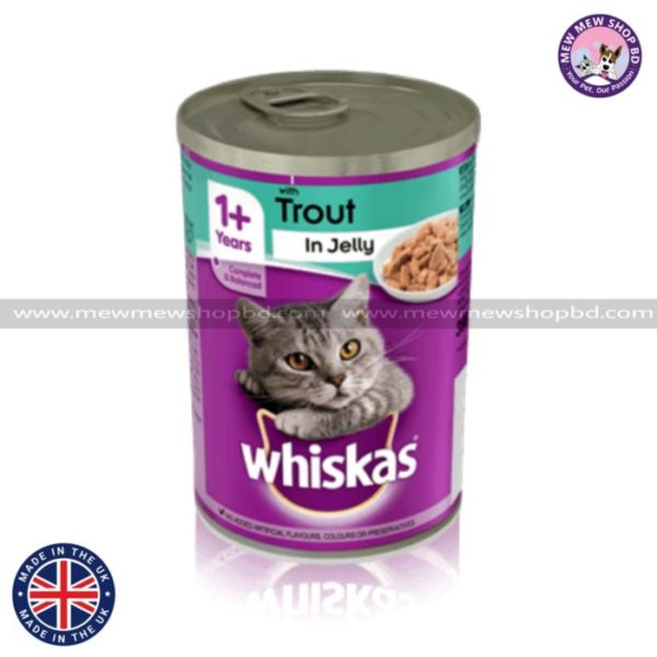 Whiskas 1+ Year Can with Trout in Jelly 390g [UK]
