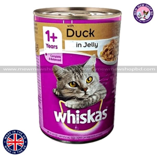 Whiskas Can Food For Cat 1+Year Duck In Jelly (390g