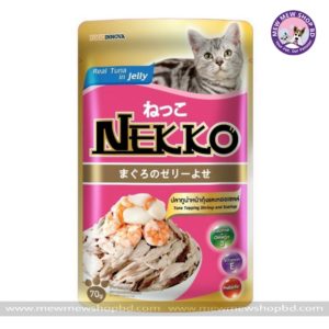Nekko Cat Food Tuna Topping Shrimp and Scallop 70g