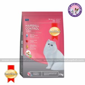 SmartHeart Cat Dry Food Hairball Control - 1.1 KG
