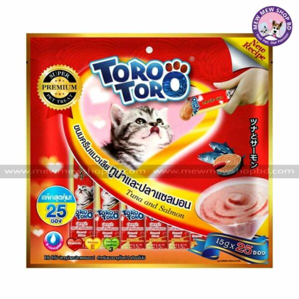 Toro Toro Lickable Treat Tuna & Salmon (15g25Pcs)
