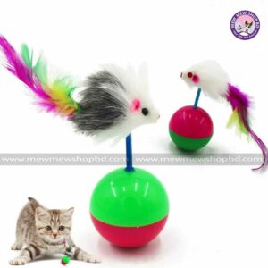 Fur Mouse Tumbler Cat with Toys Plastic Play Balls 3