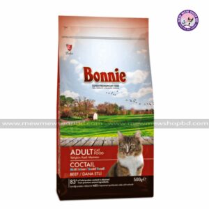 Bonnie Adult Cat Food Cocktail Beef 500g