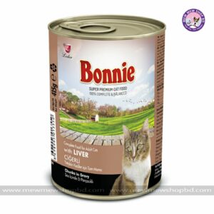 Bonnie Cat Canned Food Liver Chunks in Gravy 415g