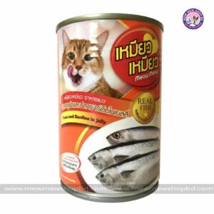 Meow Meow Canned Food Tuna and Sardine In Jelly 400g
