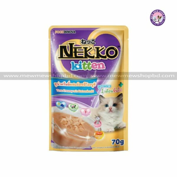 Nekko Kitten Pouch Tuna Creamy Mix Katsuobushi