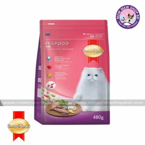 SmartHeart Cat Dry Food Seafood – 480g (Adult)