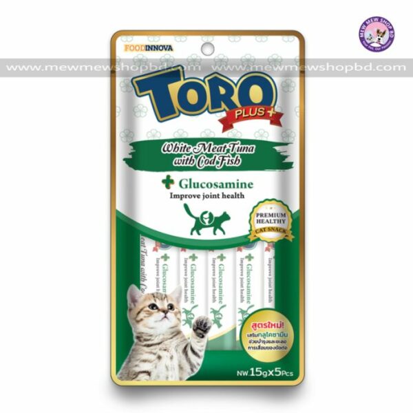 Toro Plus Cat Treat White Meat Tuna with Cod Fish 15g x 5pcs