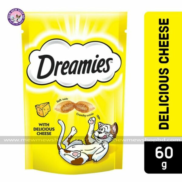 Dreamies Cat Treat with Delicious Cheese 60g