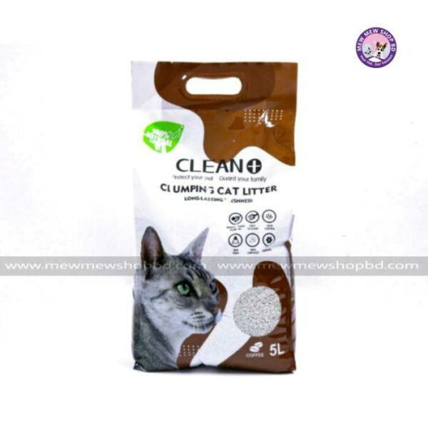 Clean Plus clumping cat litter coffee