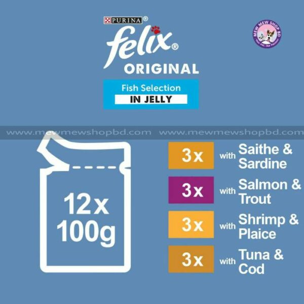 Felix FIsh Selection in Jelly 12X100g