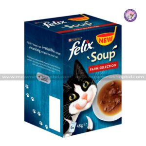 Felix Soup Cat Food Farm Selection 6x48g (UK)