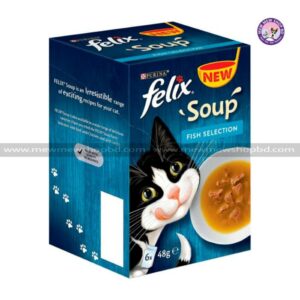 Felix Soup Cat Food Fish Selection 6x48g (UK)