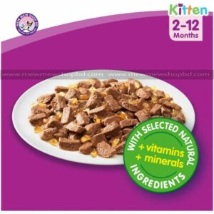Whiskas Kitten Food Poultry Selection in Jelly 12x100g