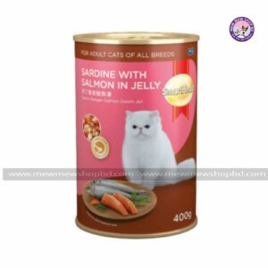 SmartHeart Cat Can Food Sardine with Salmon in Jelly 400g